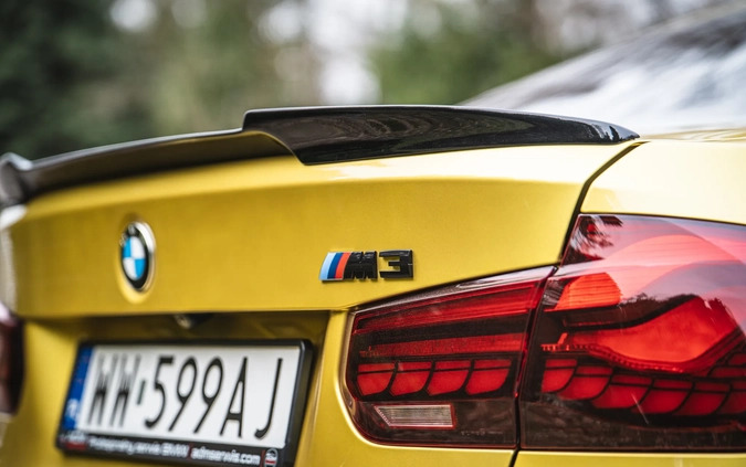 BMW M3 cena 189999 przebieg: 90000, rok produkcji 2015 z Warszawa małe 704